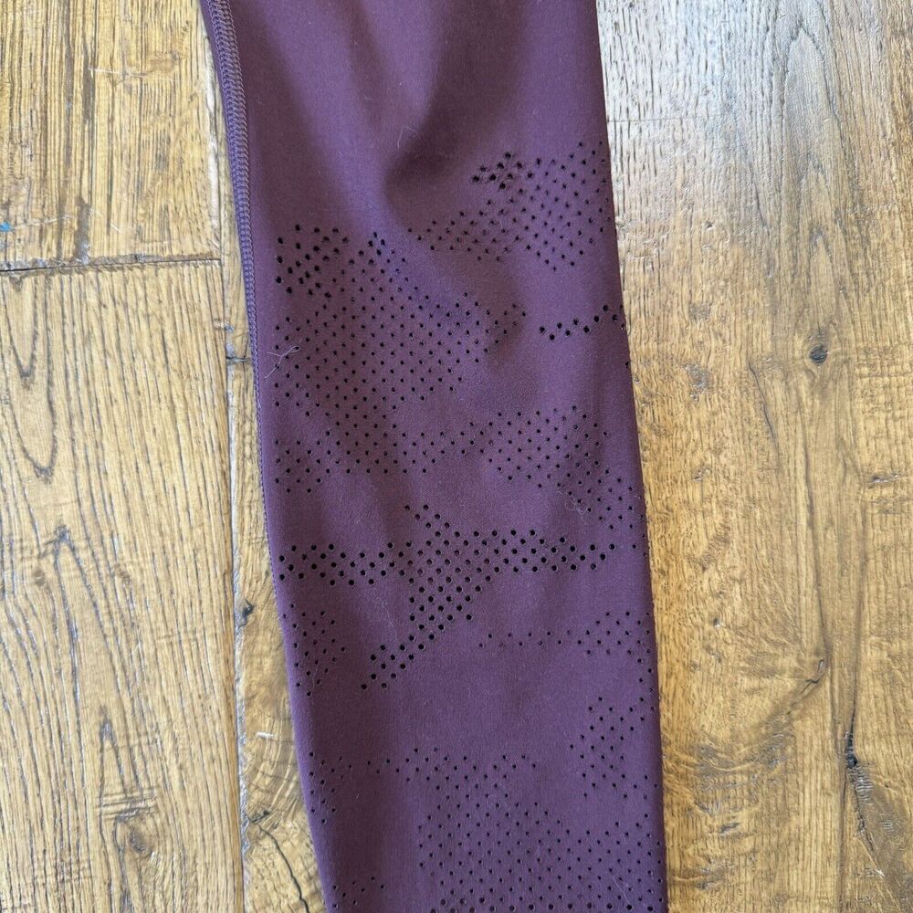 Lot of 3 Athleta Legging Bundle 7/8 Tight Womens Size XXS Burgundy, Orange - Picture 3 of 11